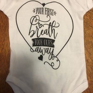 Your first breath onesie
